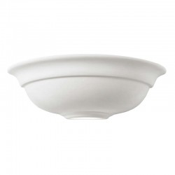 1174-001 Unglazed White Ceramic Wall Lamp