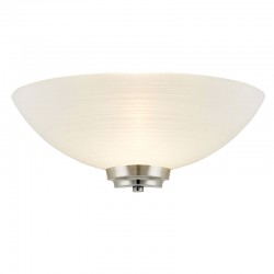 1191-001 Satin Chrome Wall Lamp with White Glass 1191-001 Satin Chrome Wall Lamp with White Glass