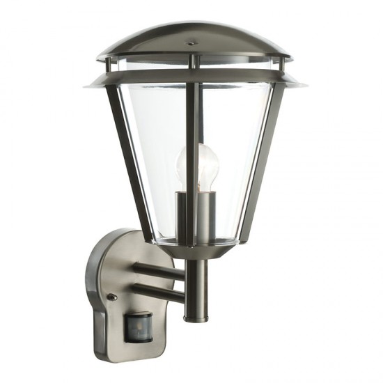 22053-001 Brushed Stainless Steel PIR Wall Lamp