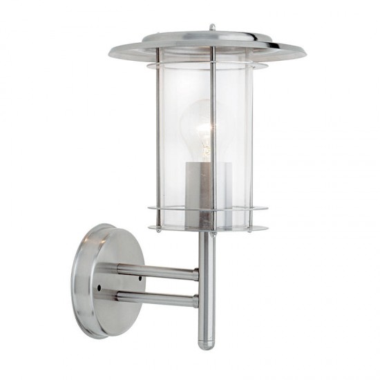 22217-001 Outdoor Polished Stainless Steel Wall Lamp