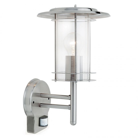 22220-001 Outdoor Polished Stainless Steel PIR Wall Lamp