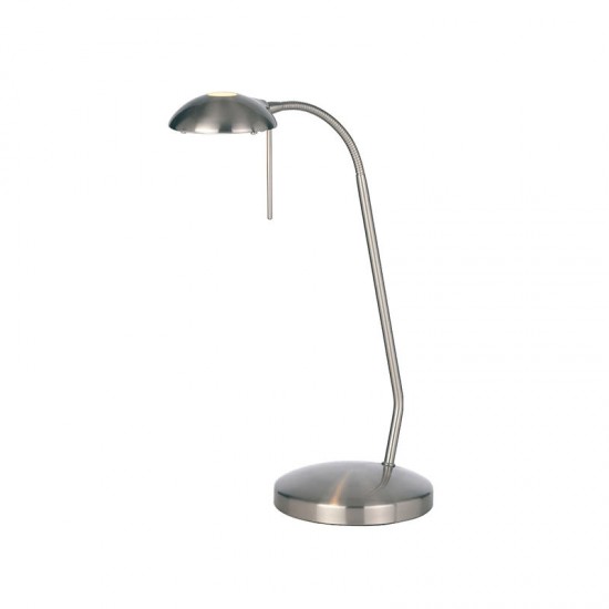 225-001 Satin Chrome Touch Table Lamp