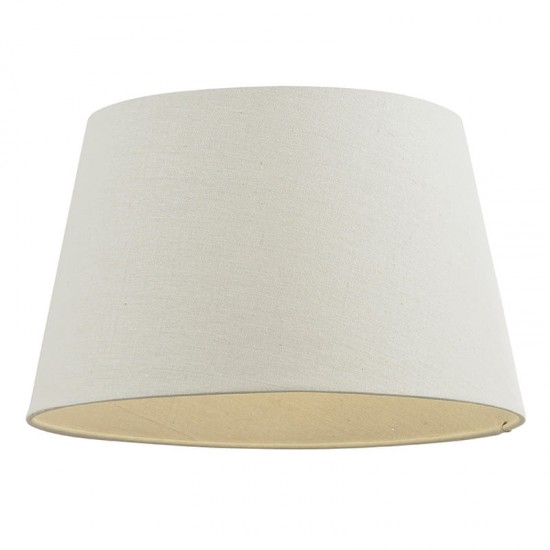 23449-001 - Shade Only - 12 inch Ivory Linen Shade for Table Lamp