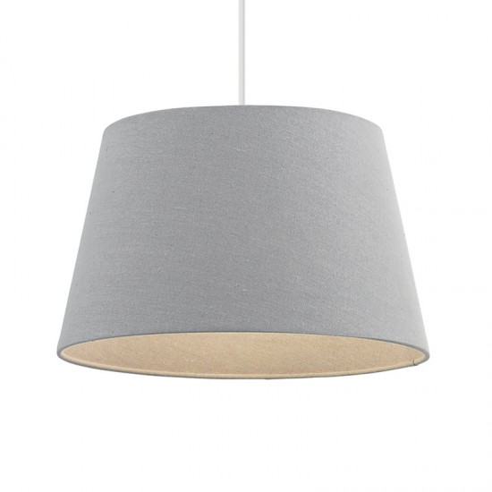 23453-001 14 inch Grey Linen Shade for Pendant or Table Lamp
