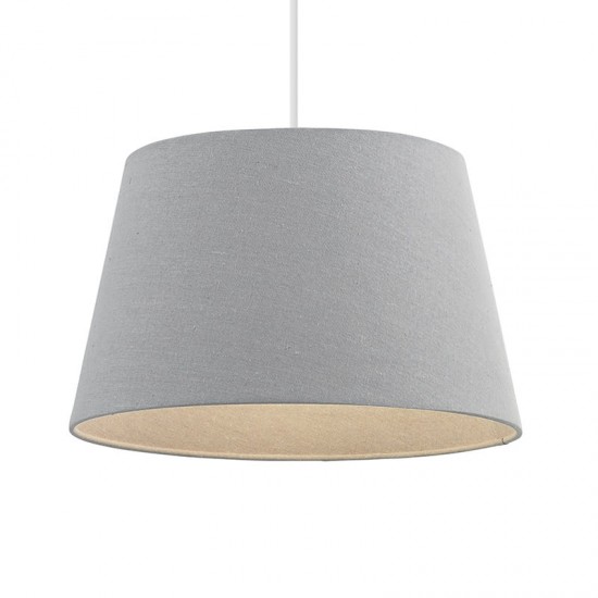23463 001 Tapered Cylinder Shade Grey, 18 Inch Table Lamp Shades