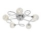 361-001 Chrome 5 Light Centre Fitting with Decorative Shades