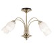 39-001 Antique Brass & Opal Glass 5 Light Centre Fitting