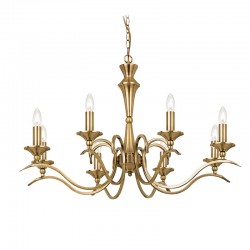 931-001 Antique Brass 8 Light Centre Fitting