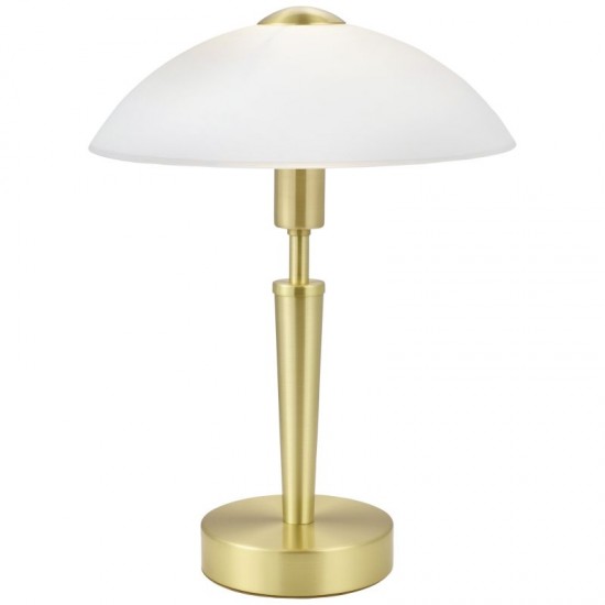 1871-002 White Glass with Satin Brass Touch Table Lamp 1871-002 White Glass with Satin Brass Touch Table Lamp