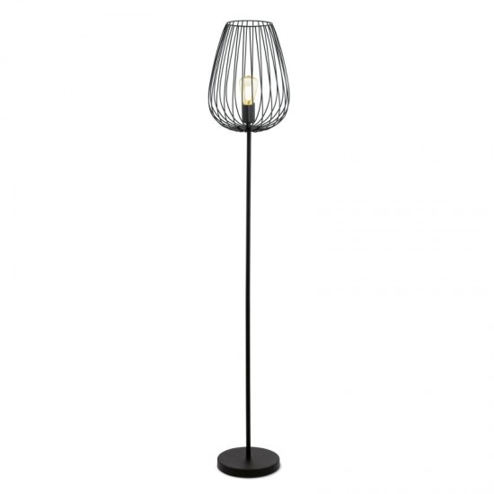 31023-002 Vintage Black Floor Lamp