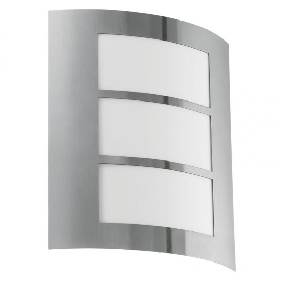 3337-002 Stainless Steel Wall Lamp with White Diffuser