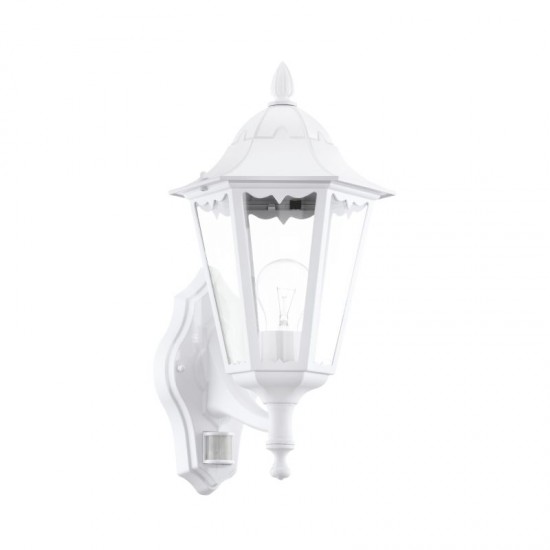 3493-002 Outdoor White PIR Wall Lamp