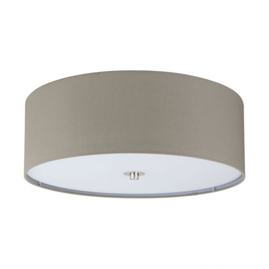 41003-002 Taupe Ceiling Lamp with Glass Diffuser