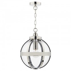 32204-003 Polish Nickel Pendant with Clear Glass Globe 32204-003 Polish Nickel Pendant with Clear Glass Globe