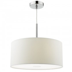 3724-003 Chrome 3 Light Pendant with White Shade - ∅ 40 3724-003 Chrome 3 Light Pendant with White Shade - ∅ 40