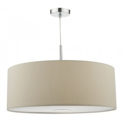 3728-003 Chrome 3 Light Pendant with Taupe Shade - ∅ 60 3728-003 Chrome 3 Light Pendant with Taupe Shade - ∅ 60