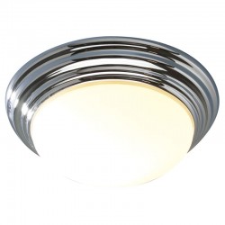 4132-003 Bathroom Chrome Flush with Opal Glass