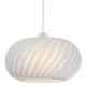 4810-003 - Shade Only - Slanting White Fabric Shade for Pendant