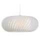 4811-003 - Shade Only - Slanting White Fabric for Pendant