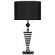 5137-003 Black Shade with Black and Crystal Table Lamp 5137-003 Black Shade with Black and Crystal Table Lamp