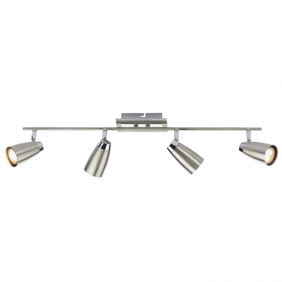 5457-003 Satin & Polished Chrome 4 Spotlights