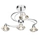 5484-003 Polish Chrome 4 Light Centre Fitting with Crystal Glasses