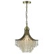 6561-003 Antique Brass Pendant with Crystal