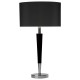 6767-003 Polished Chrome & Black with Shade Table Lamp
