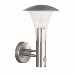 8271-006 Outdoor Satin Silver PIR Wall Lamp