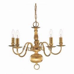 8281-006 Antique Brass 5 Light Centre Fitting
