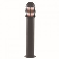 8315-006 Outdoor Black Bollard with White Diffuser