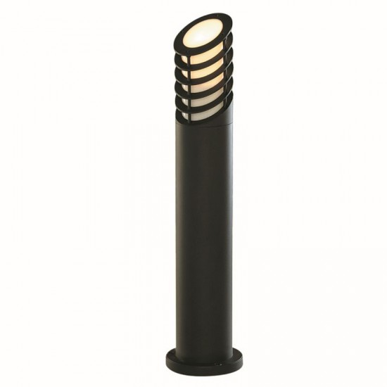 8317-006 Outdoor Black Bollard with White Diffuser