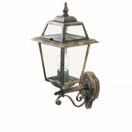 8406-006 Outdoor Gold & Black Wall Lamp