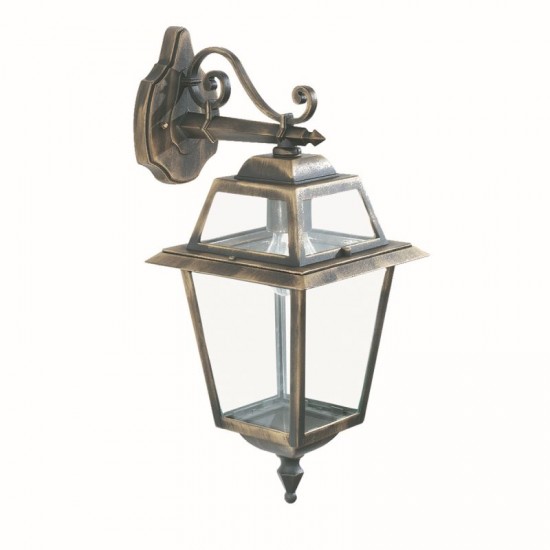 8407-006 Outdoor Gold & Black Wall Lamp