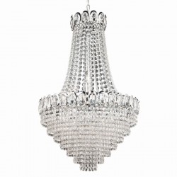 8454-006 Chrome 11 Light Chandelier with Crystal