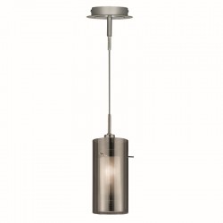 8562-006 Chrome Pendant with Smoked & Frosted Glass 8562-006 Chrome Pendant with Smoked & Frosted Glass