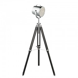 8680-006 Black & Chrome Tripod Floor Lamp