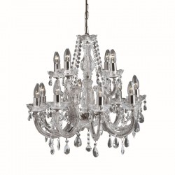 8840-006 Chrome & Acrylic 12 Light Chandelier with Crystal 8840-006 Chrome & Acrylic 12 Light Chandelier with Crystal
