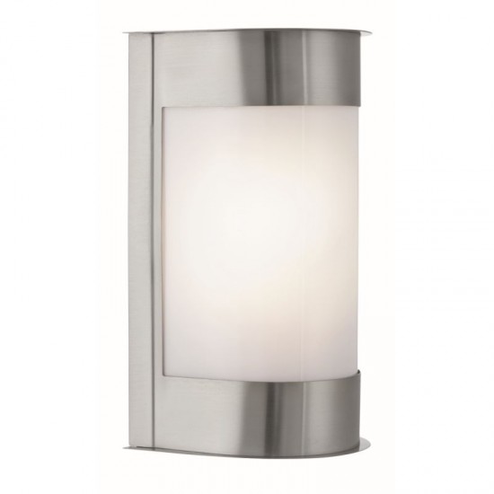 8862-006 Outdoor Satin Silver with White Diffuser Wall Lamp 8862-006 Outdoor Satin Silver with White Diffuser Wall Lamp
