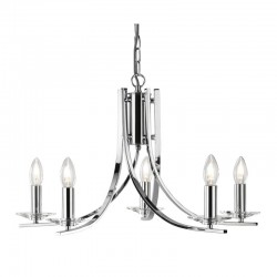 8875-006 Polished Chrome 5 Light Twist Pendant