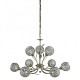 9100-006 Antique Brass 9 Light Centre Fitting with Crystal