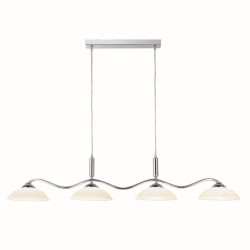 9158-006 Chrome 4 Light over Island Fitting with Frosted Glasses 9158-006 Chrome 4 Light over Island Fitting with Frosted Glasses