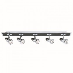 9335-006 Black & Chrome 5 Spotlights