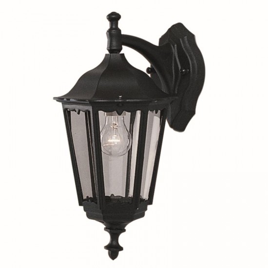 9448-006 Outdoor Black Downlighter Wall Lamp
