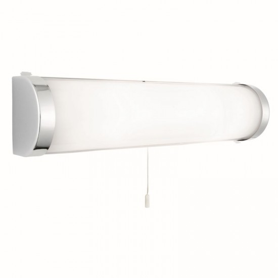 9456-006 Chrome over Mirror Wall Lamp with White Diffuser