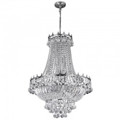 9545-006 Chrome 9 Light Chandelier with Crystal 9545-006 Chrome 9 Light Chandelier with Crystal