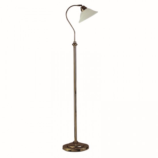 9551-006 Antique Brass Floor Lamp with Marble Glass 9551-006 Antique Brass Floor Lamp with Marble Glass