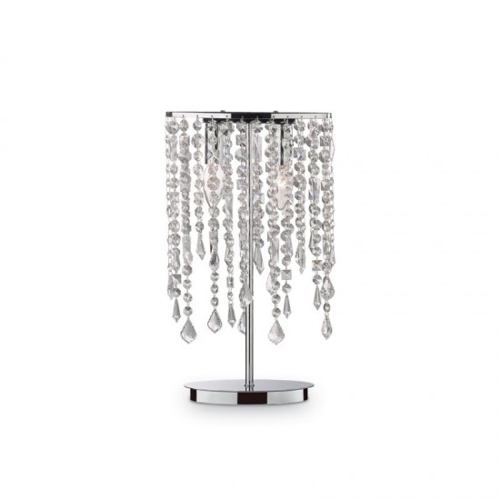 10588-007 Crystal with Chrome 2 Light Table Lamp 10588-007 Crystal with Chrome 2 Light Table Lamp