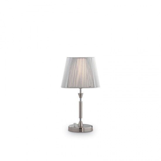 10491-007 Small Silver Organza with Nickel Single Wall Lamp 10491-007 Small Silver Organza with Nickel Single Wall Lamp
