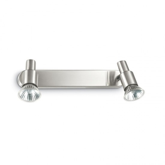 10649-007 Movable Satin Nickel Twin Spotlights 10649-007 Movable Satin Nickel Twin Spotlights